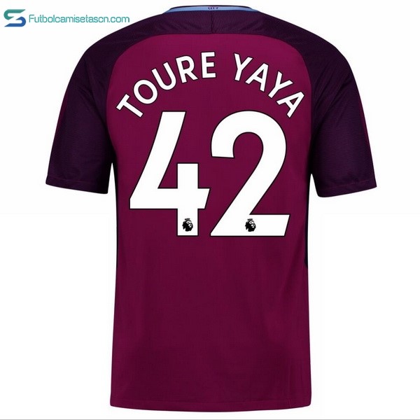 Camiseta Manchester City 2ª Toure Yaya 2017/18